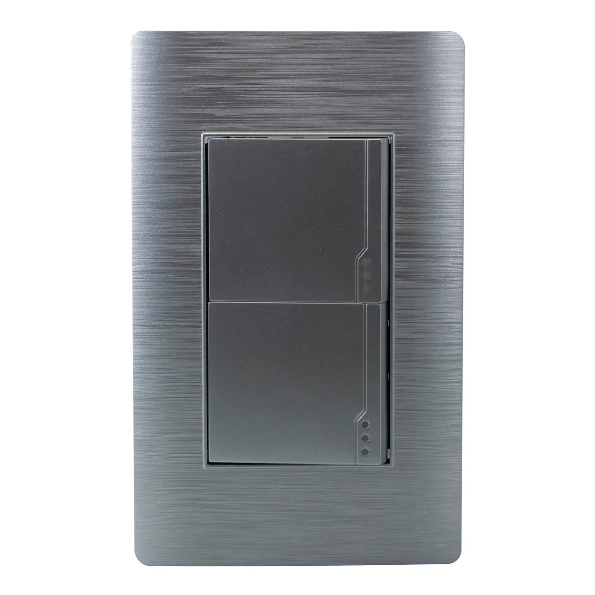Placa Huh Aluminio 2 Apagadores Escalera - La Nueva Eléctrica 1