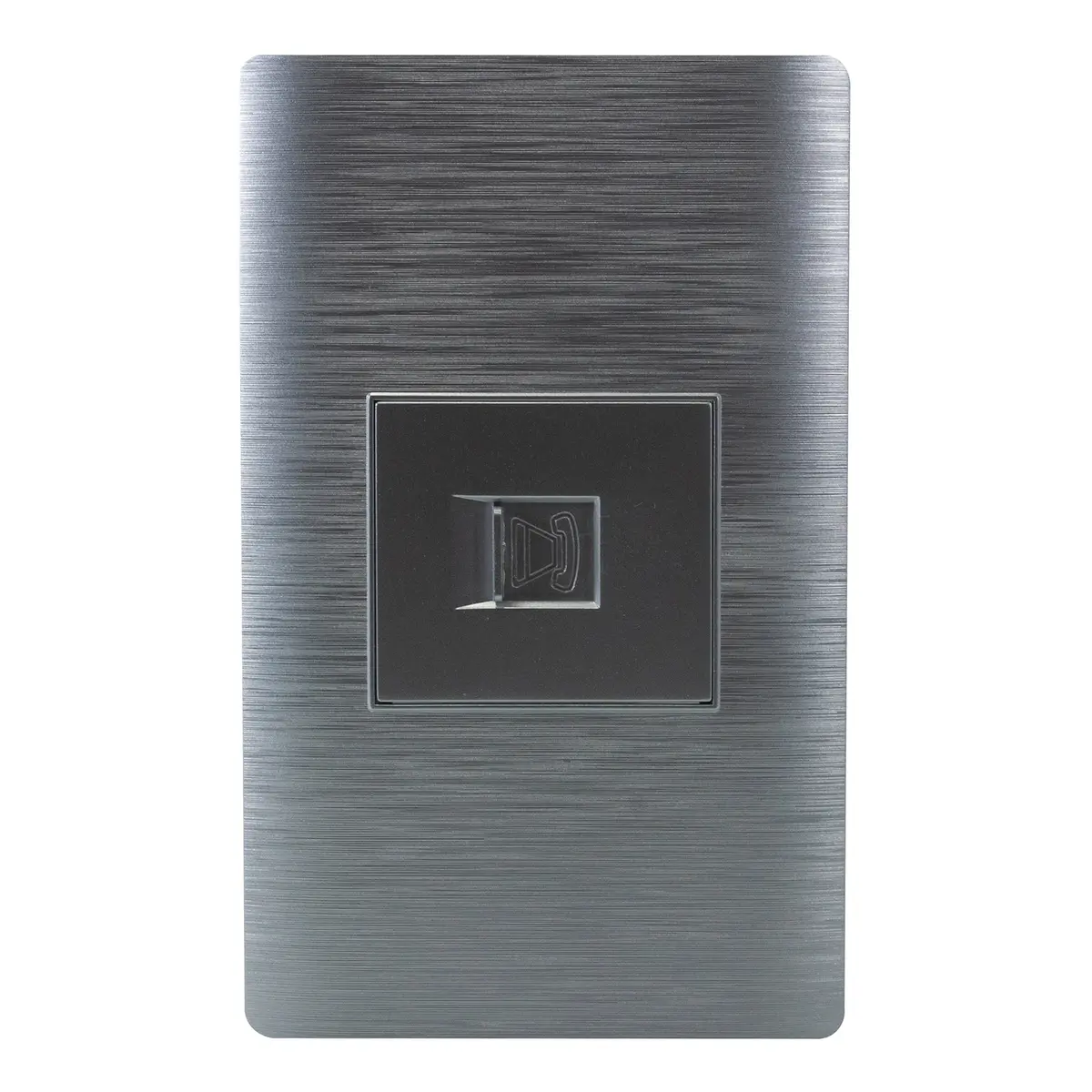 Placa Huh Aluminio 1 Módulo Telefónico - La Nueva Eléctrica 1