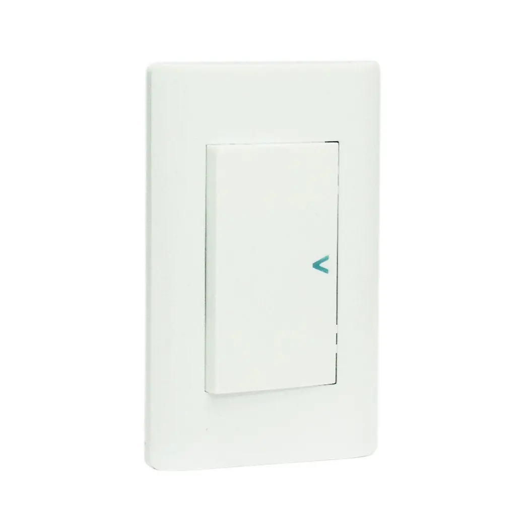 Placa Lucek C/1 Apagador Sencillo Blanco - La Nueva Eléctrica 1