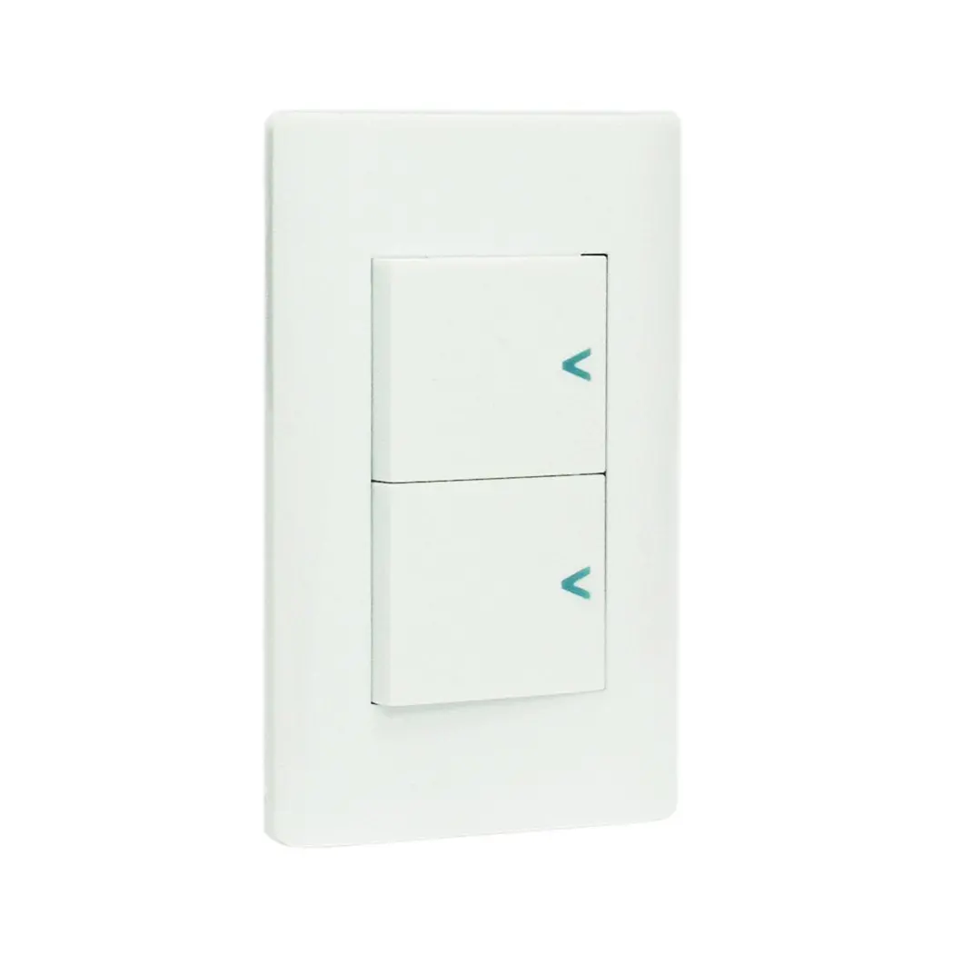Placa Lucek C/2 Apagadores Sencillos Blanco - La Nueva Eléctrica 1