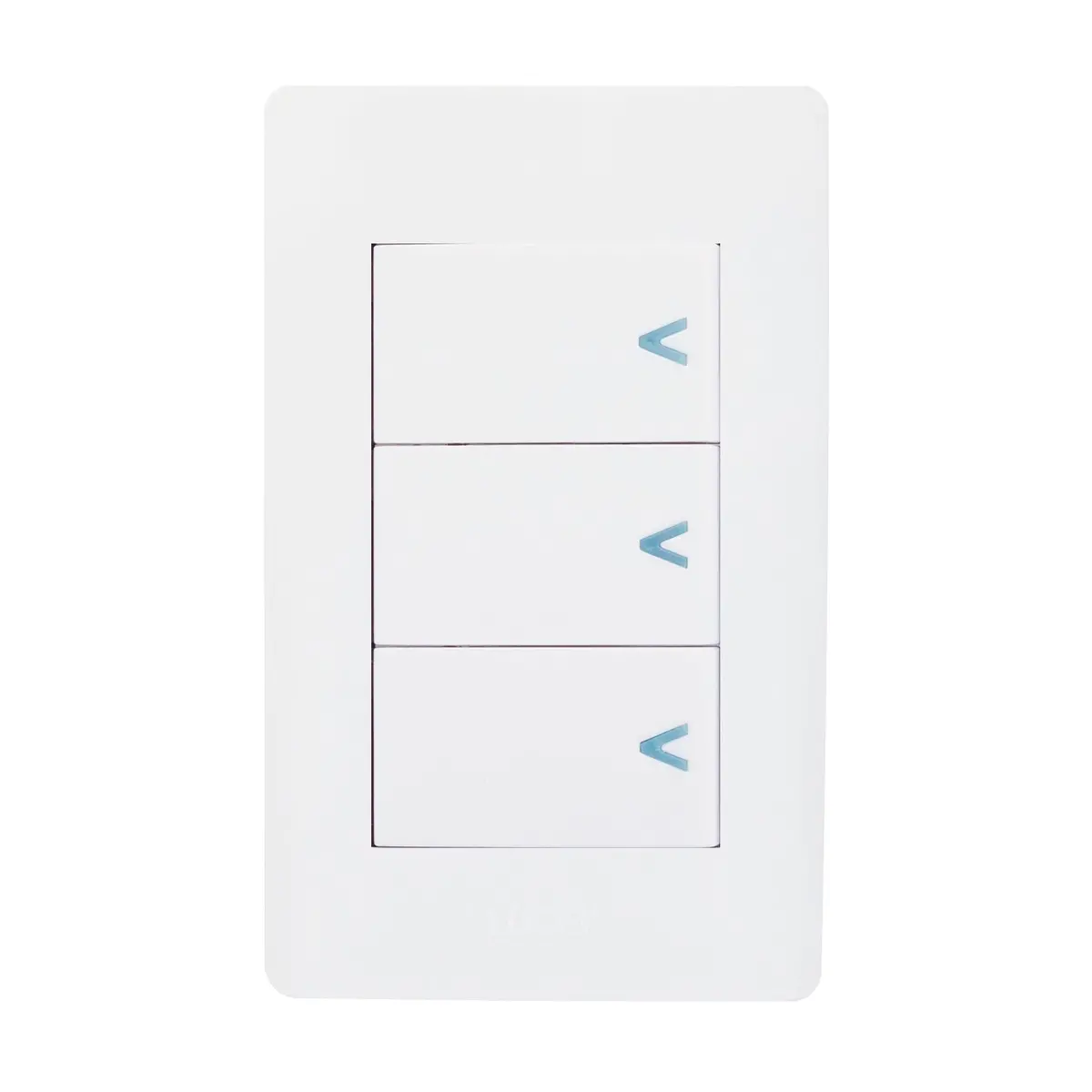 Placa Lucek Con 3 Apagadores Sencillos Blanco - La Nueva Eléctrica 1