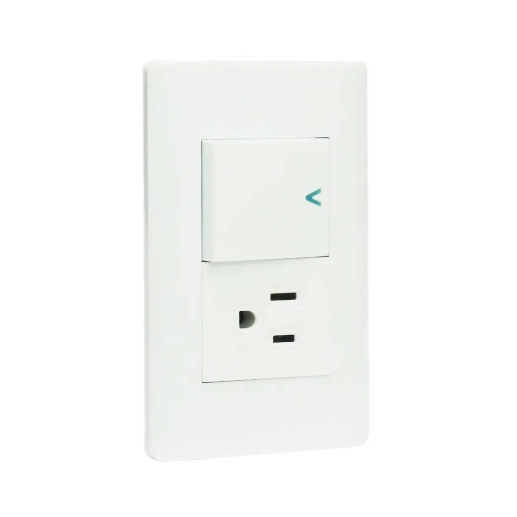 Placa Lucek C/Apagador Y Contacto Blanco - La Nueva Eléctrica 1