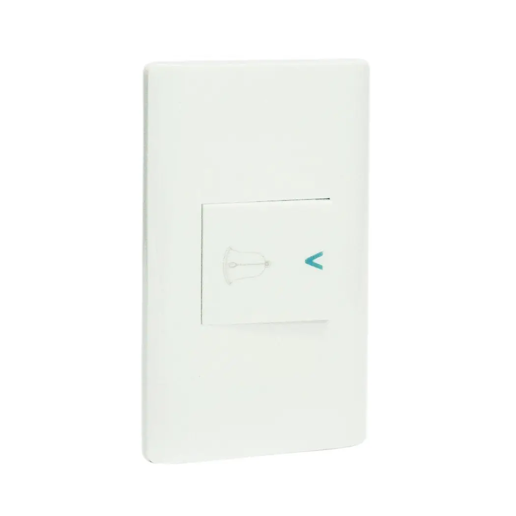 Placa Lucek Con Botón Timbre Blanco - La Nueva Eléctrica 1