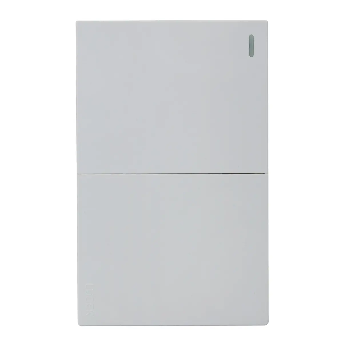 Placa Lucek Flat 2 Apagadores Sencillos Blanca - La Nueva Eléctrica 1