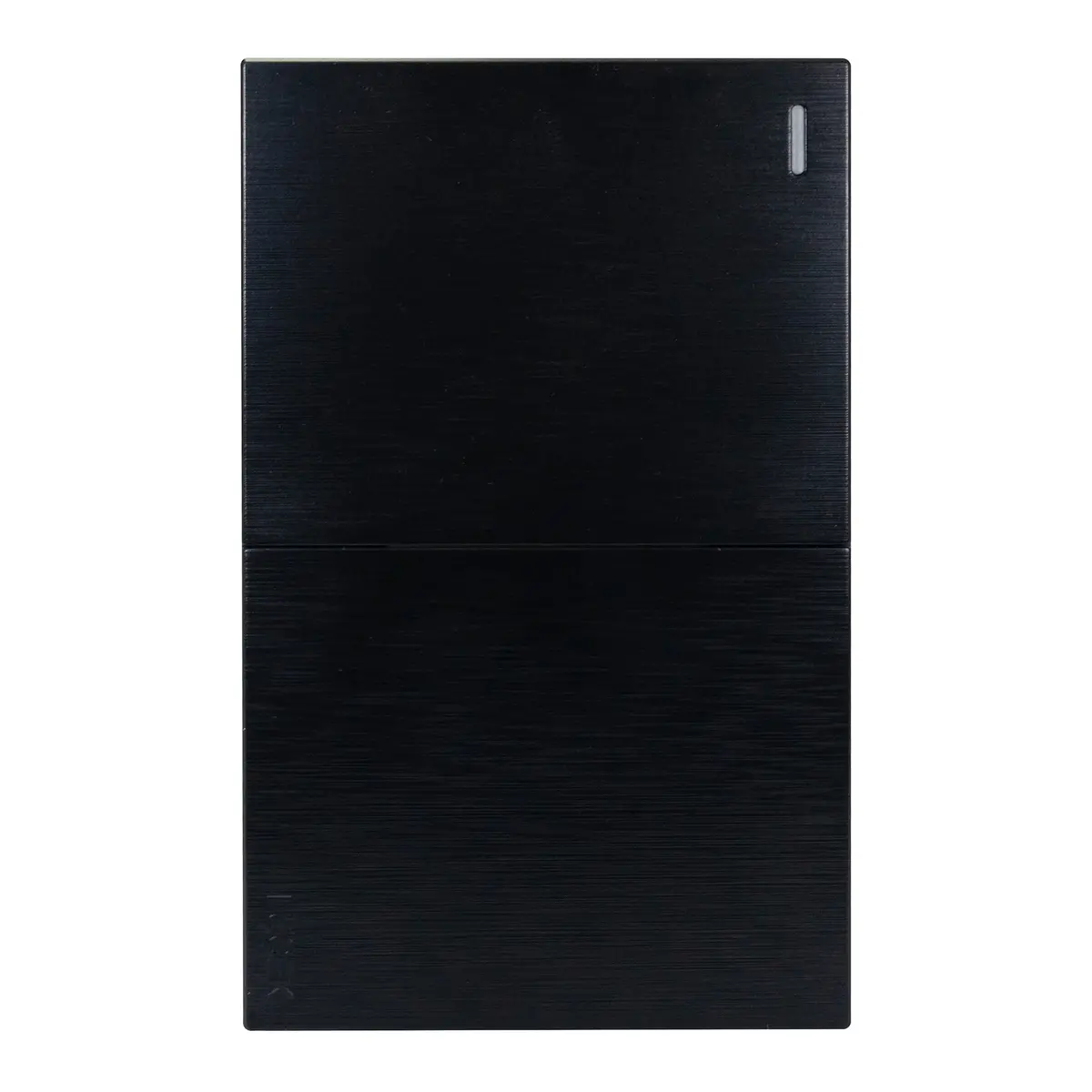 Placa Lucek Flat 2 Apagadores Sencillos Negra - La Nueva Eléctrica 1