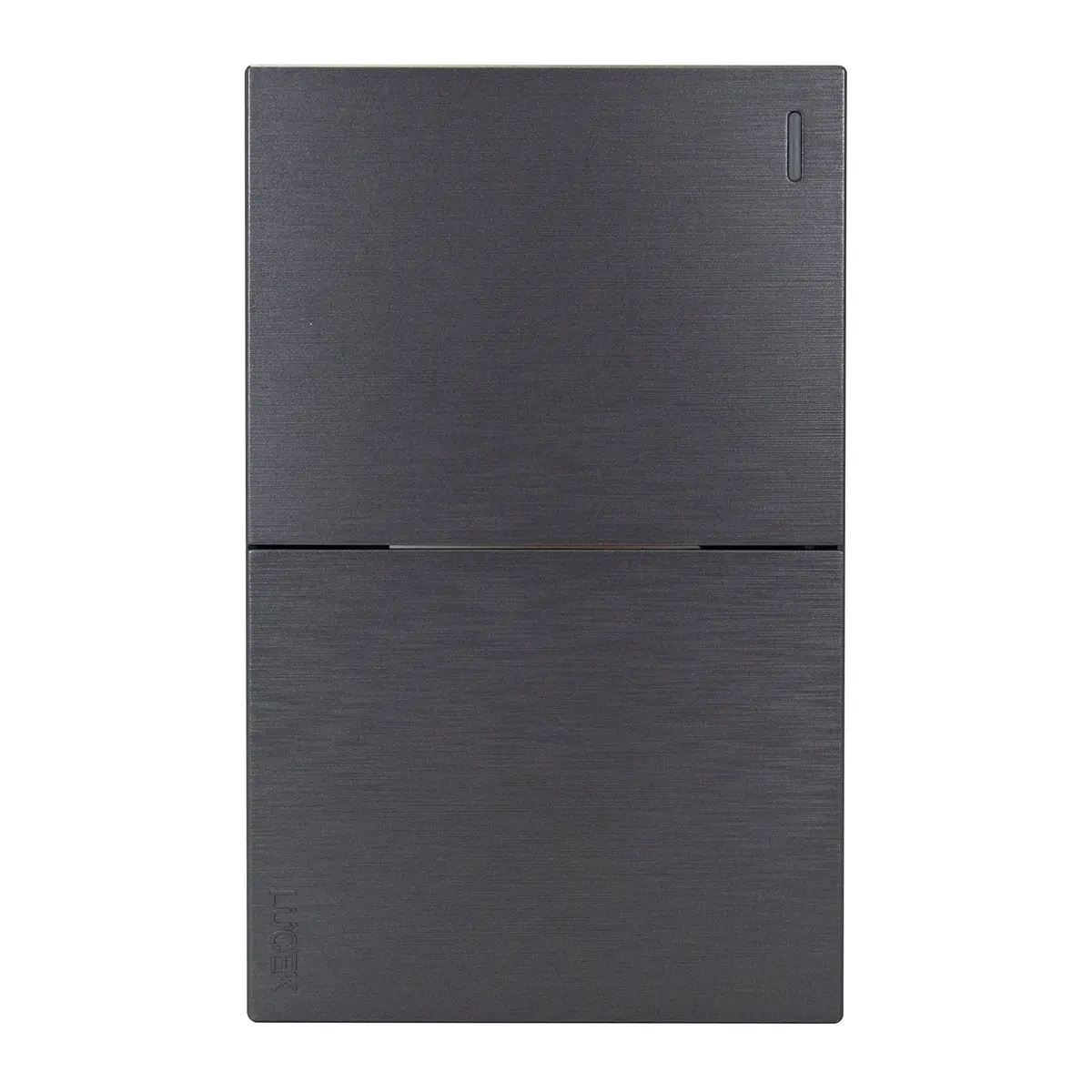 Placa Lucek Flat 2 Apagadores Sencillos Plata - La Nueva Eléctrica 1
