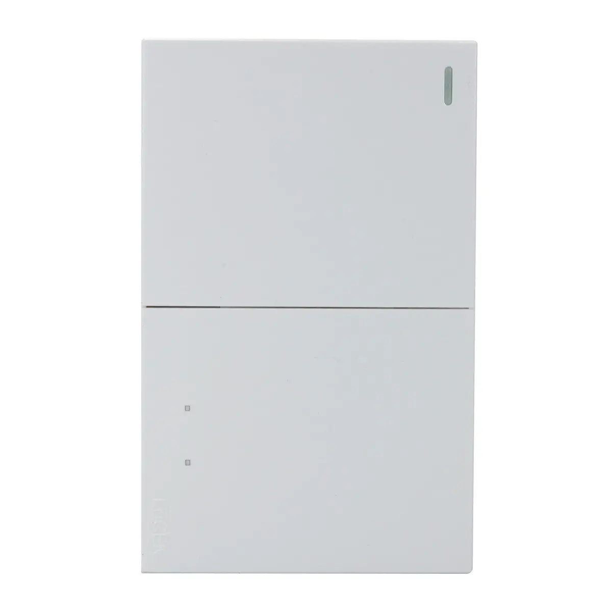 Placa Lucek Flat 1 Apagador Sencillo Y 1 Apagador Escalera Blanca - La Nueva Eléctrica 1