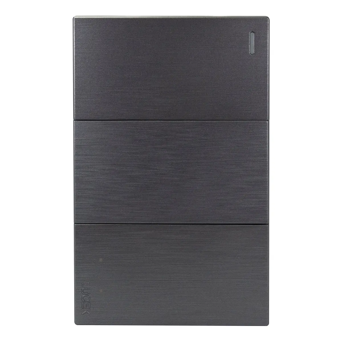 Placa Lucek Flat 2 Apagadores Sencillo 1 Apagador Escalera Plata - La Nueva Eléctrica 1