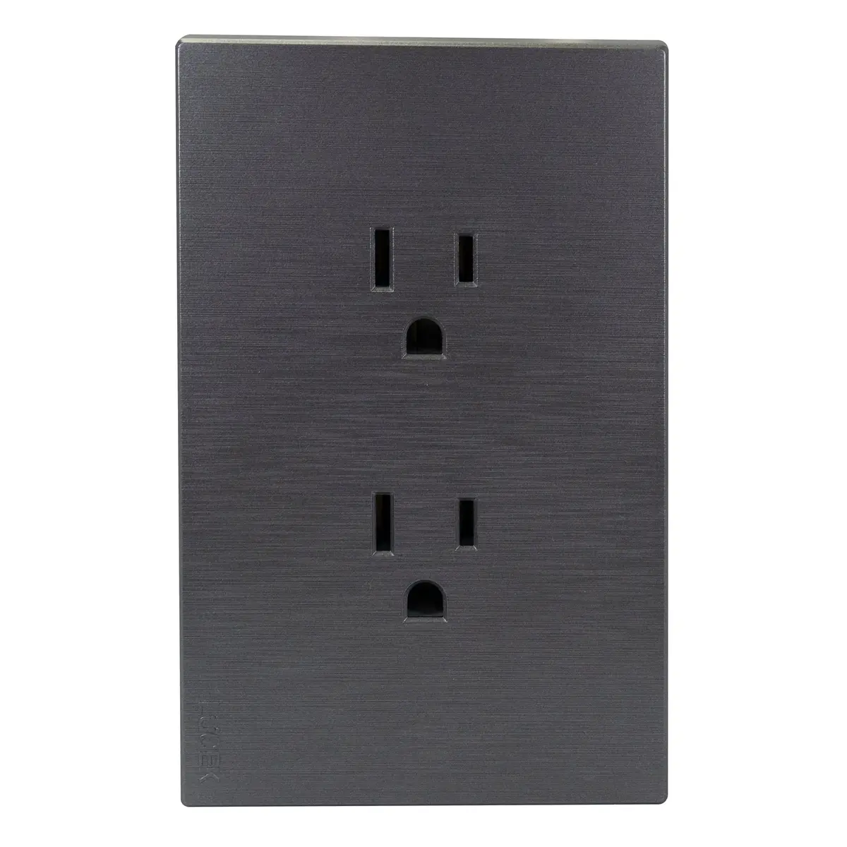 Placa Lucek Flat Duplex Plata - La Nueva Eléctrica 1