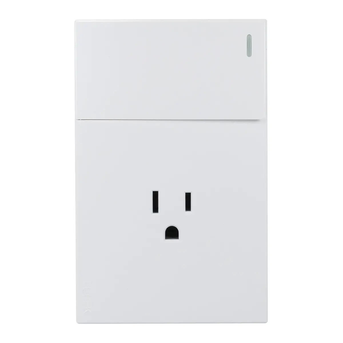 Placa Lucek Flat 1 Apagador Sencillo 1 Contacto Blanca - La Nueva Eléctrica 1