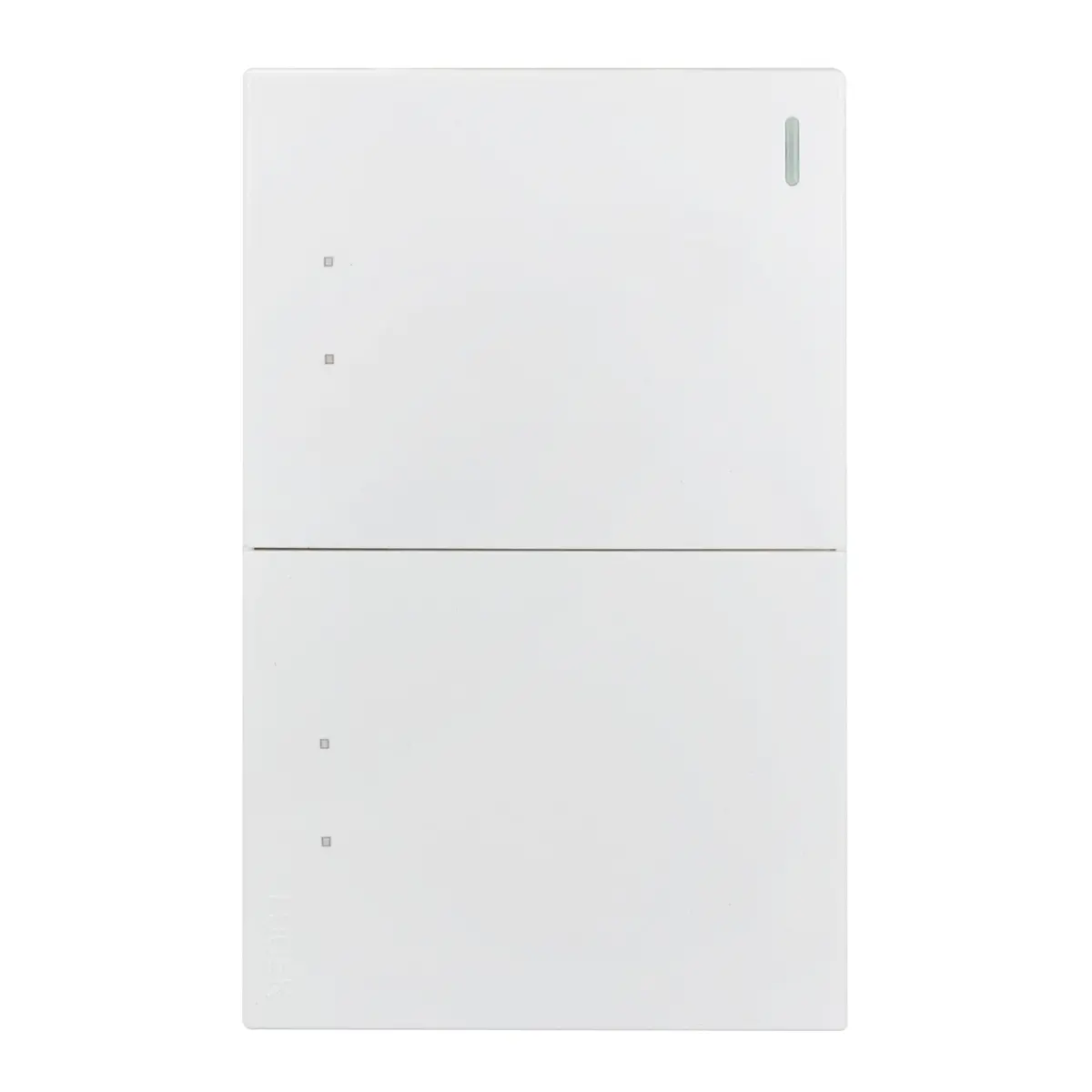 Placa Lucek Flat 2 Apagadores Escalera Blanca - La Nueva Eléctrica 1