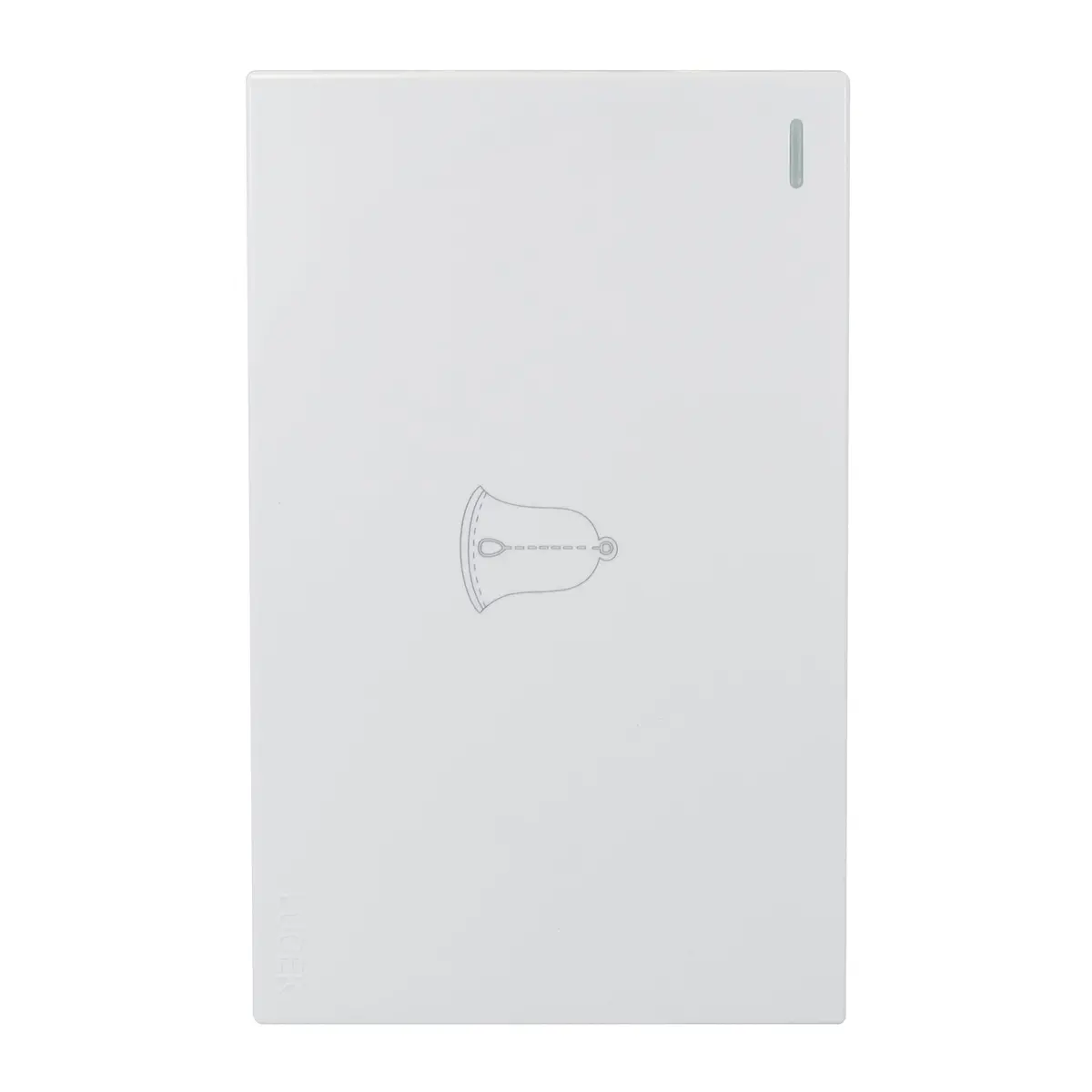 Placa Lucek Flat Botón Timbre Blanca - La Nueva Eléctrica 1