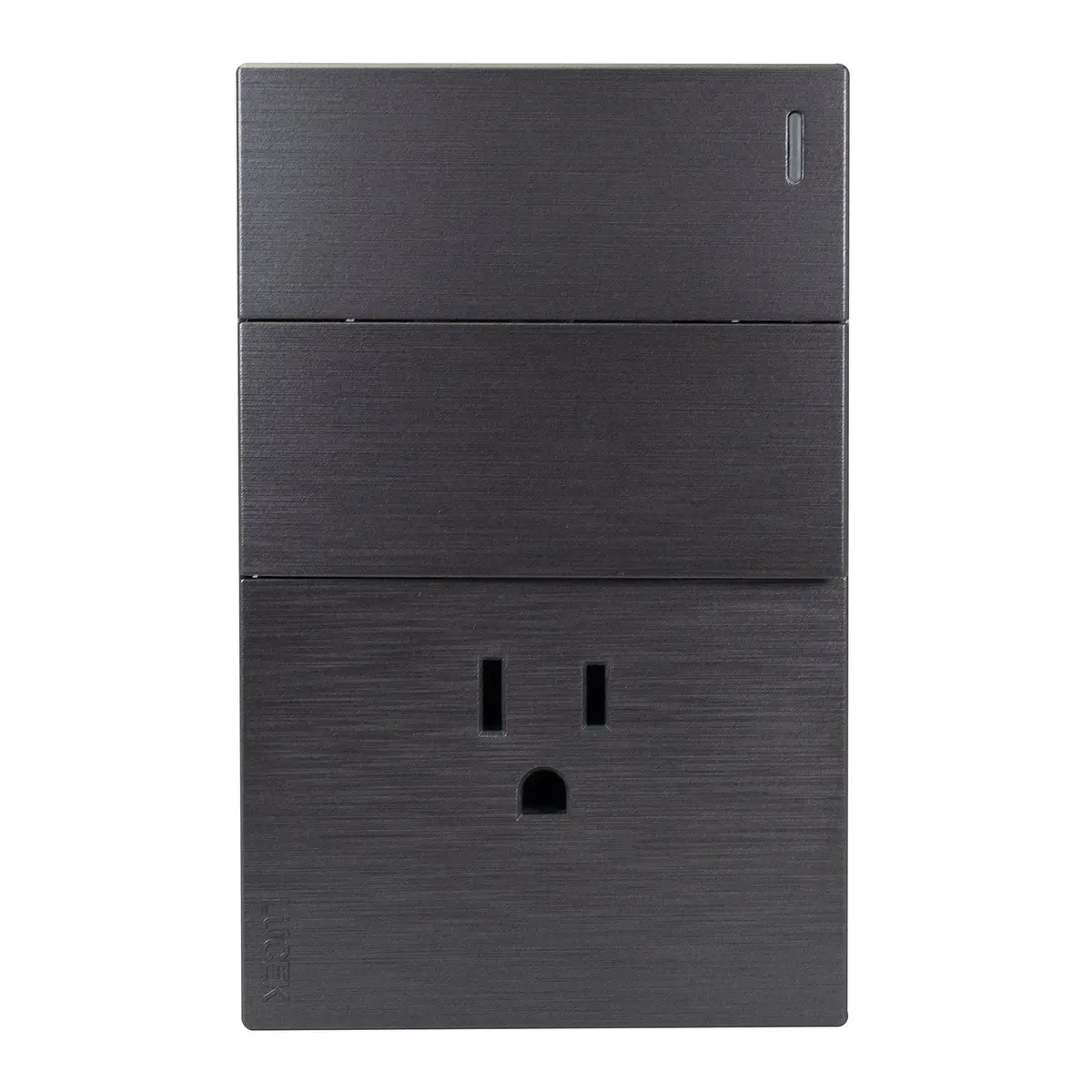 Placa Lucek Flat 2 Apagadores Sencillos 1 Contacto Plata - La Nueva Eléctrica 1