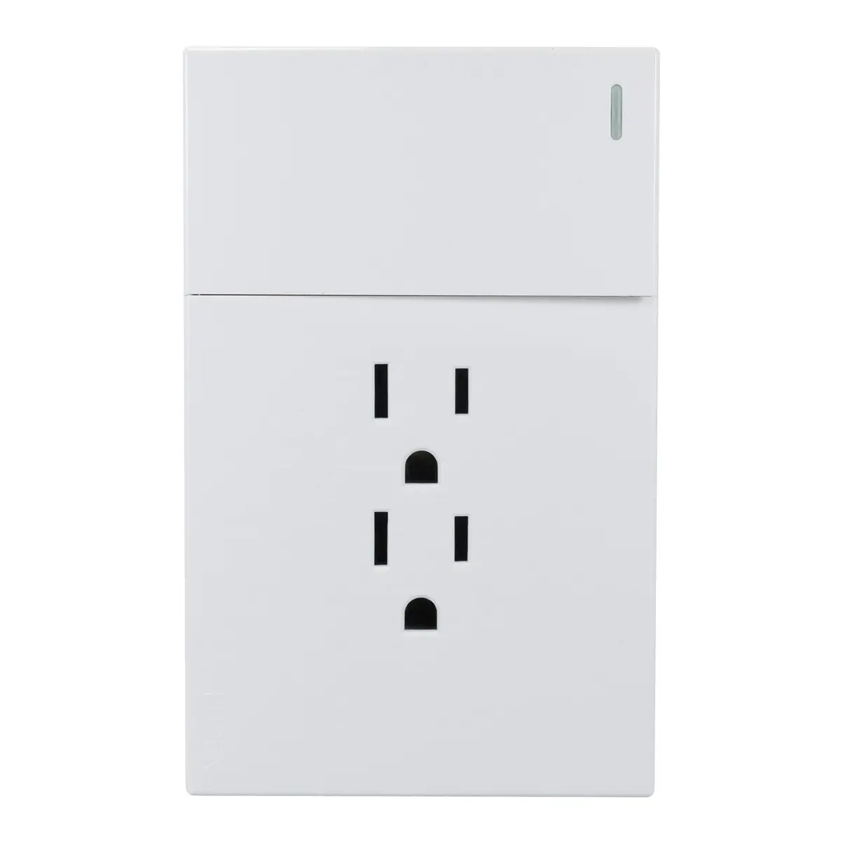 Placa Lucek Flat 1 Apagador Sencillo 2 Contactos Blanca - La Nueva Eléctrica 1