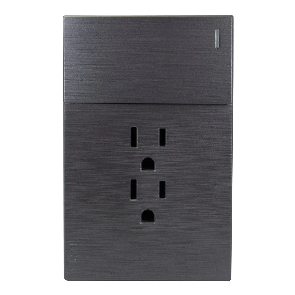 Placa Lucek Flat 1 Apagador Sencillo 2 Contactos Plata - La Nueva Eléctrica 1