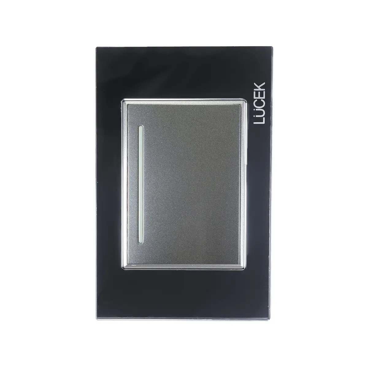 Placa Lucek 1 Apagador Sencillo De 3 Módulos Cristal Espejo - La Nueva Eléctrica 1