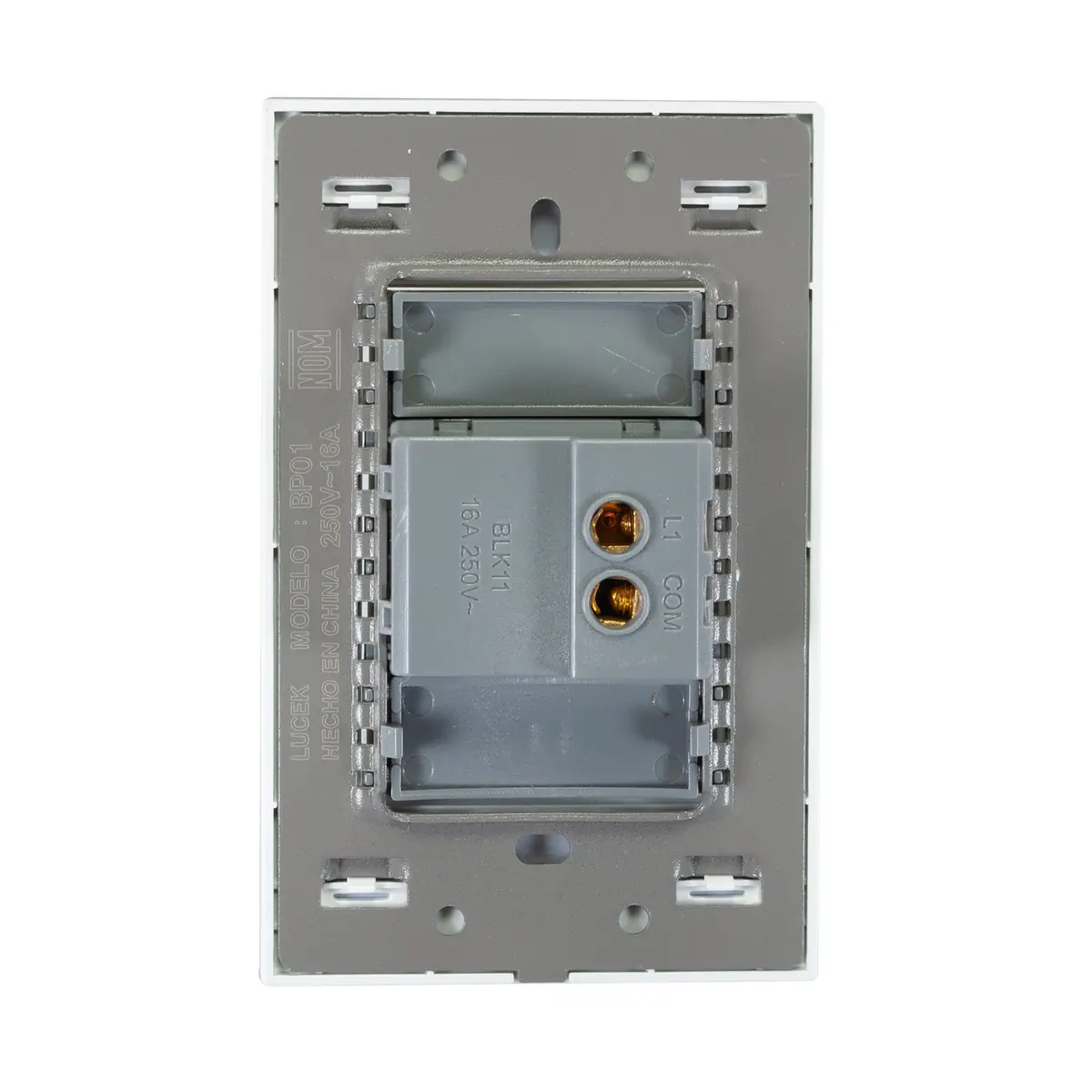 Placa Lucek Colors Apagador Sencillo Blanco - La Nueva Eléctrica 2