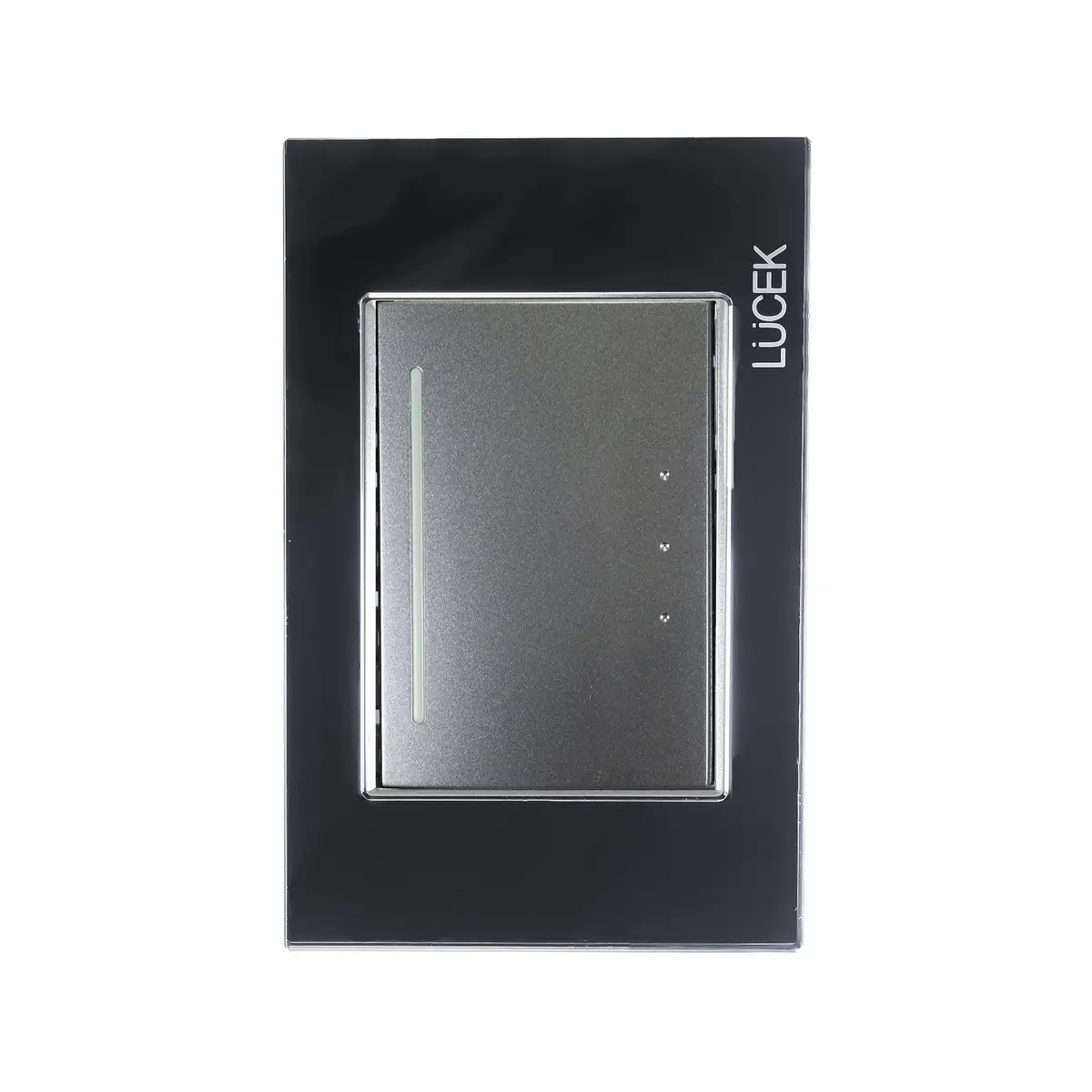 Placa Lucek 1 Apagador De Escalera De 3 Módulos Cristal Espejo - La Nueva Eléctrica 1