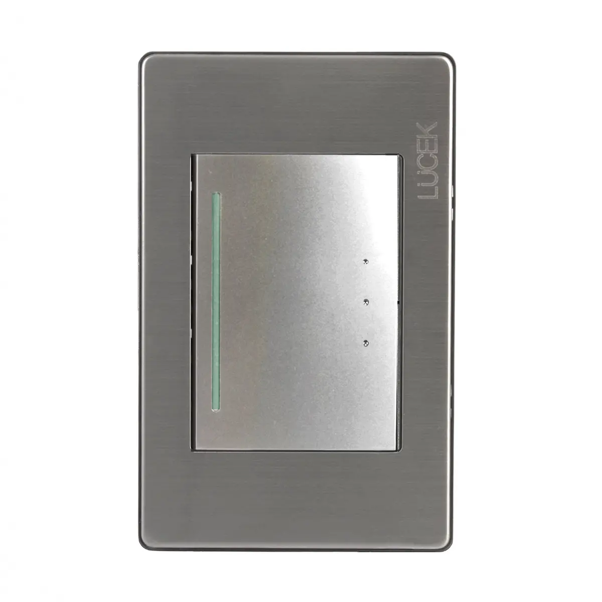 Placa Lucek Metal 1 Apagador Escalera Plata - La Nueva Eléctrica 1