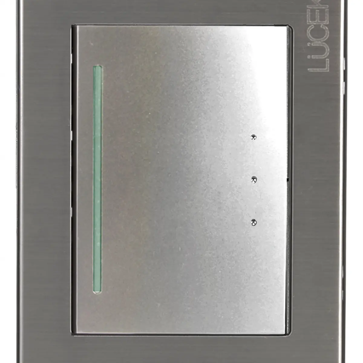 Placa Lucek Metal 1 Apagador Sencillo Plata - La Nueva Eléctrica 2