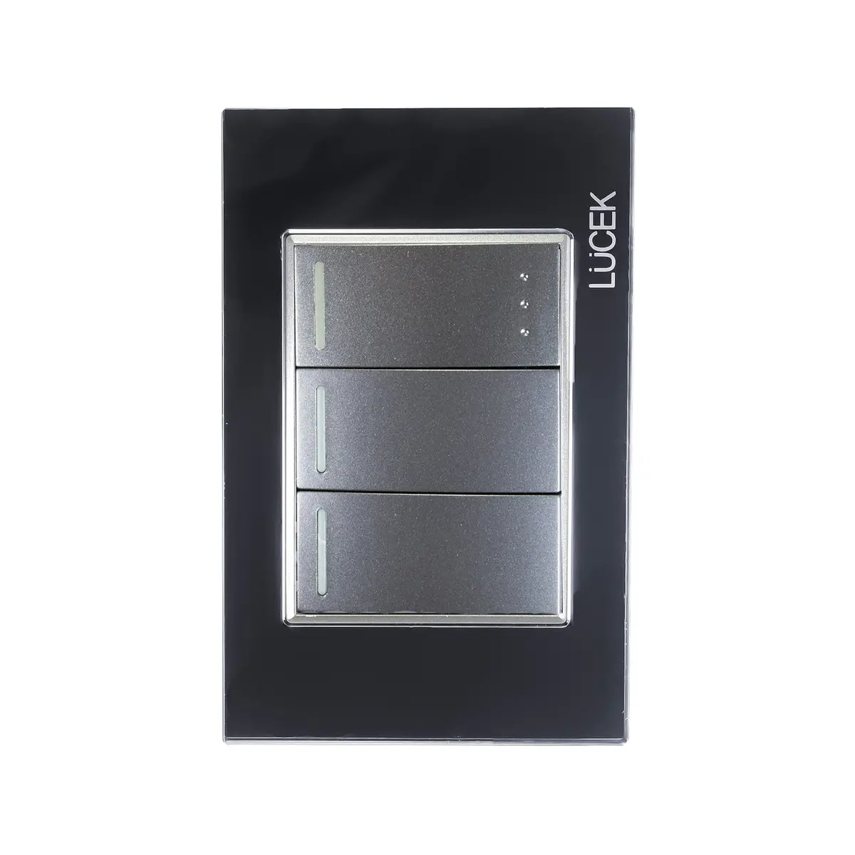 Placa Lucek 2 Apagadores Sencillos Y 1 De Escalera De 1 Módulo - La Nueva Eléctrica 1