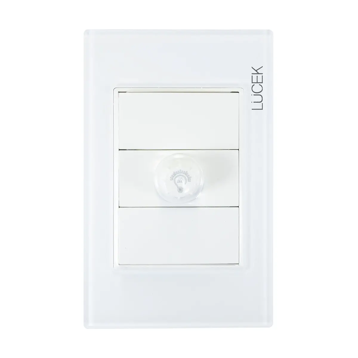 Placa Lucek Colors Dimmer Blanco - La Nueva Eléctrica 1