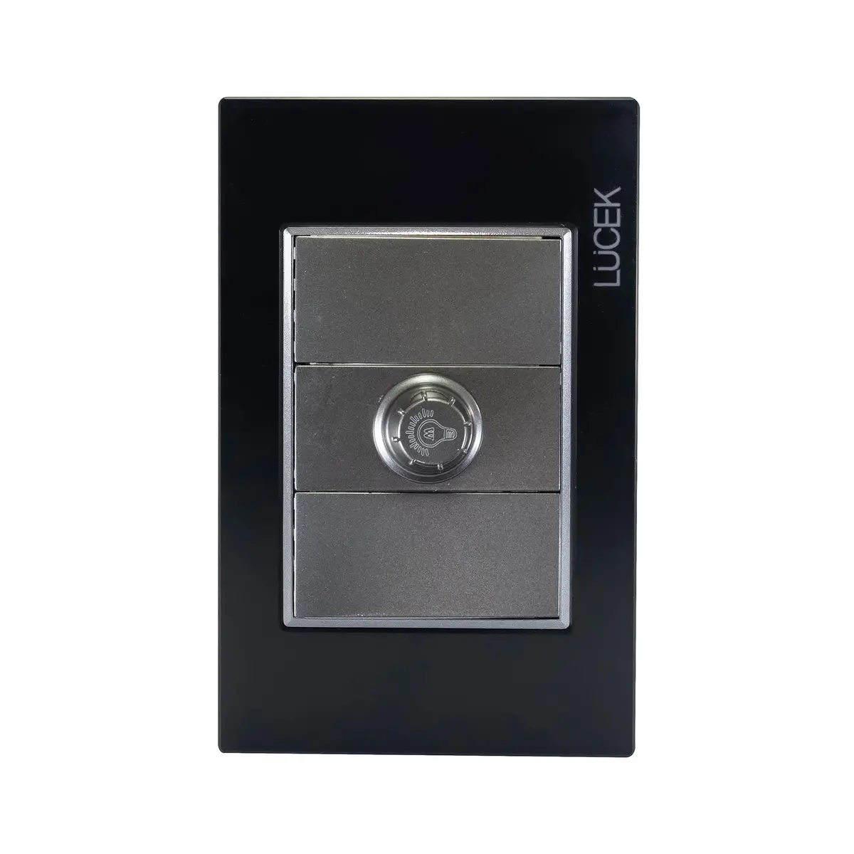 Placa Lucek Colors Dimmer Negro - La Nueva Eléctrica 1