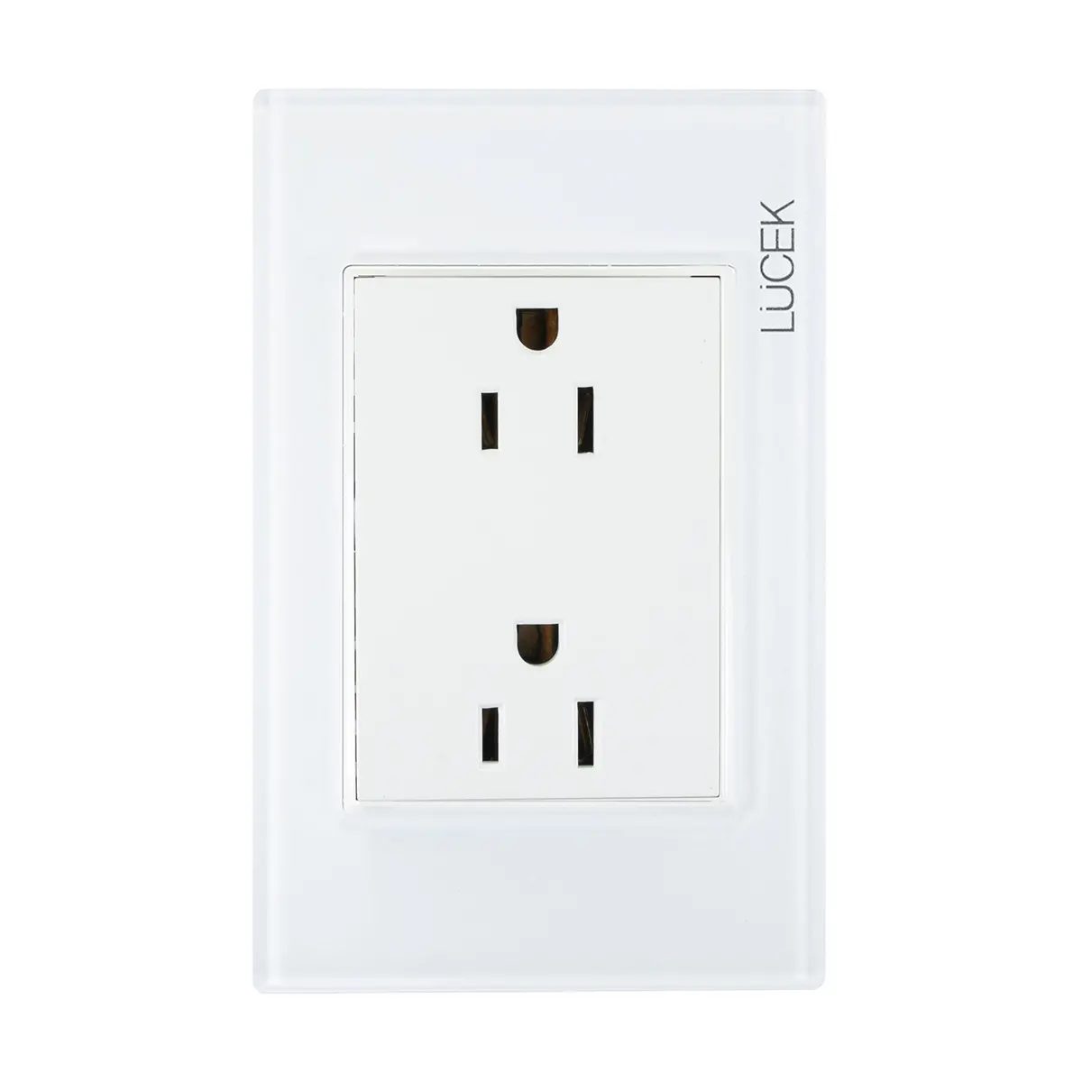 Placa Lucek Colors Contacto Dúplex Blanco - La Nueva Eléctrica 1