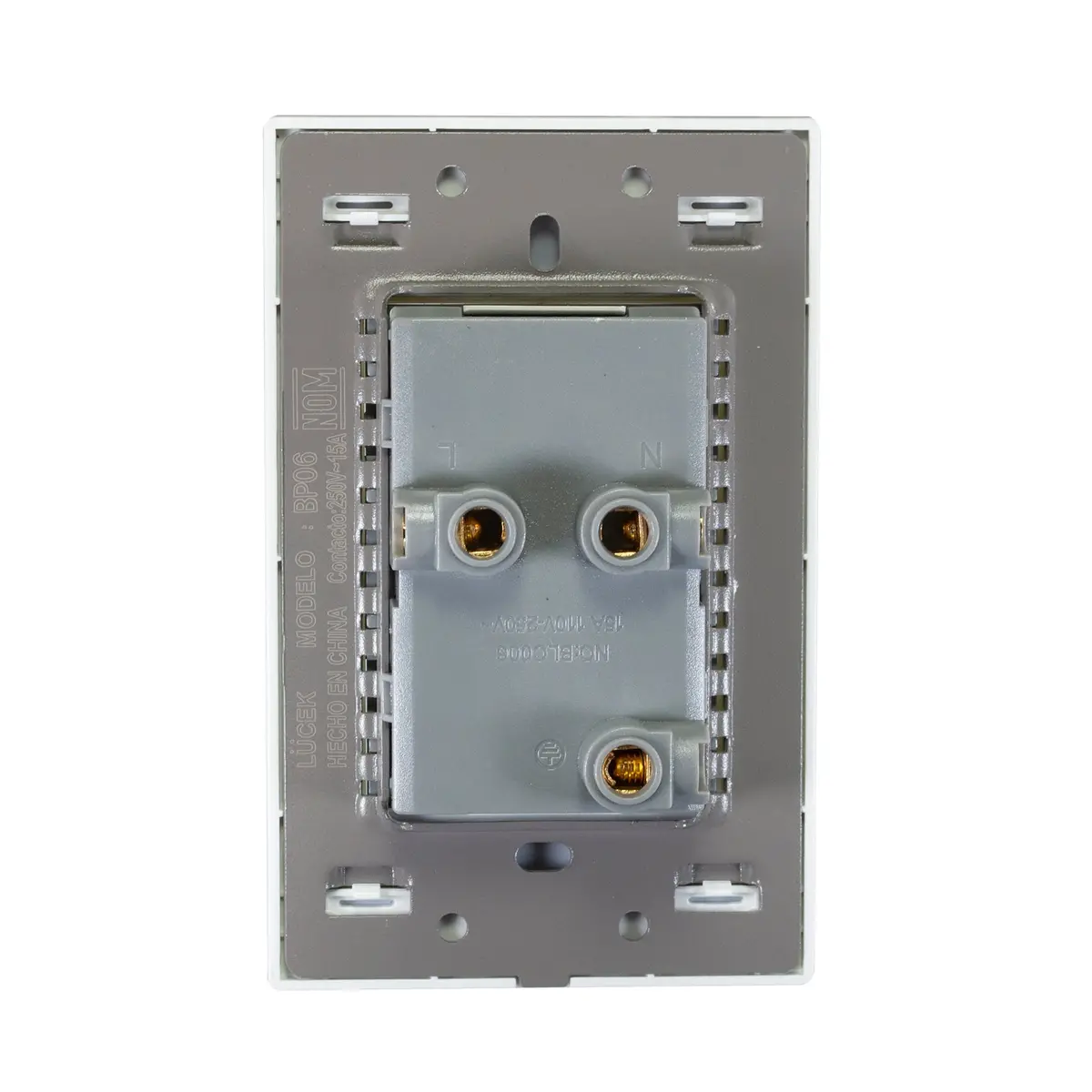 Placa Lucek Colors Contacto Dúplex Blanco - La Nueva Eléctrica 2