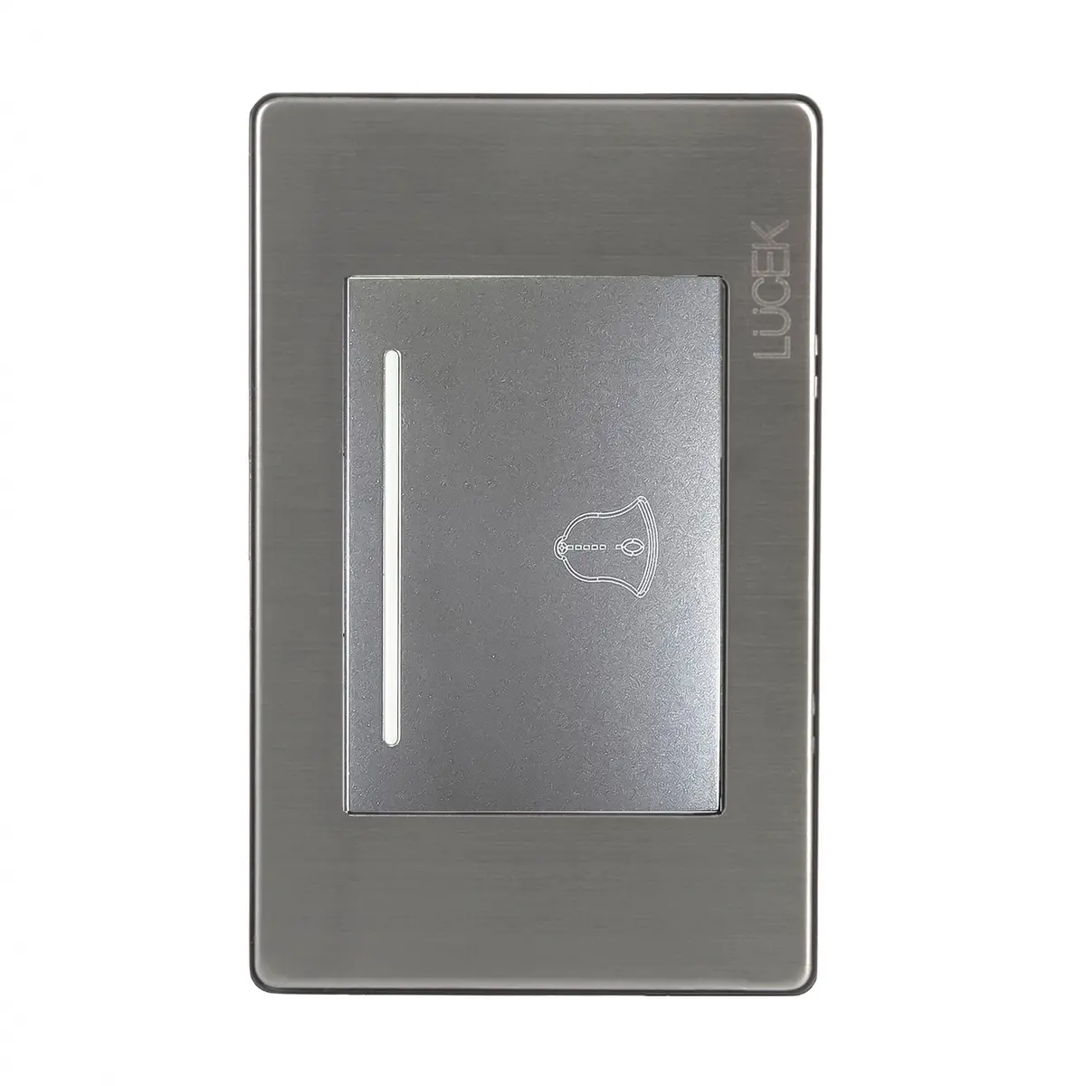 Placa Lucek Metal Botón Timbre Anodizado - La Nueva Eléctrica 1