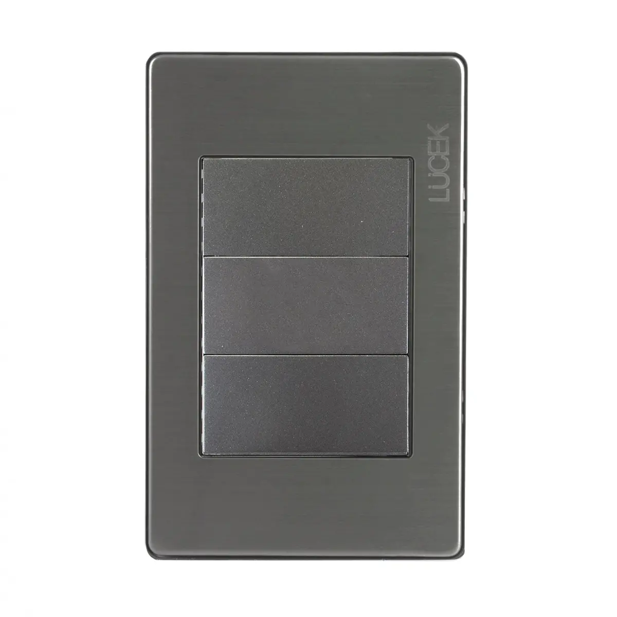 Placa Lucek Metálica Ciega Anodizada - La Nueva Eléctrica 1