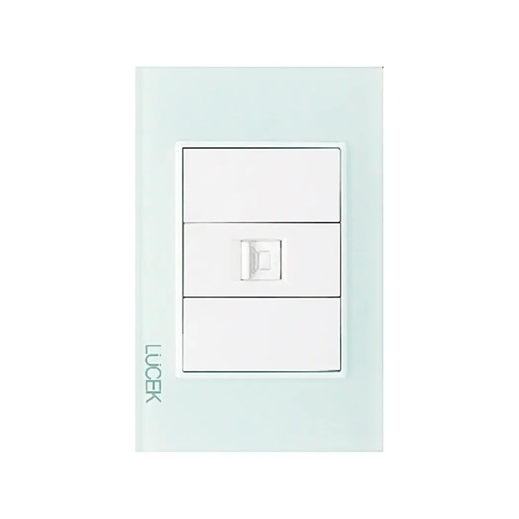 Placa Lucek Crystal Toma Rj45 Crystal/Blanco - La Nueva Eléctrica 1