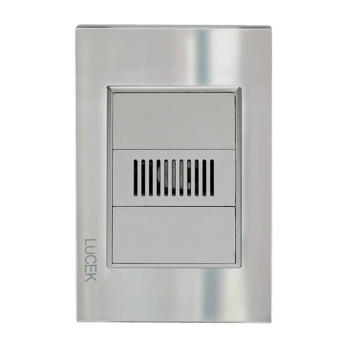 Placa Lucek Zumbador Cristal Espejo Plata - La Nueva Eléctrica 1