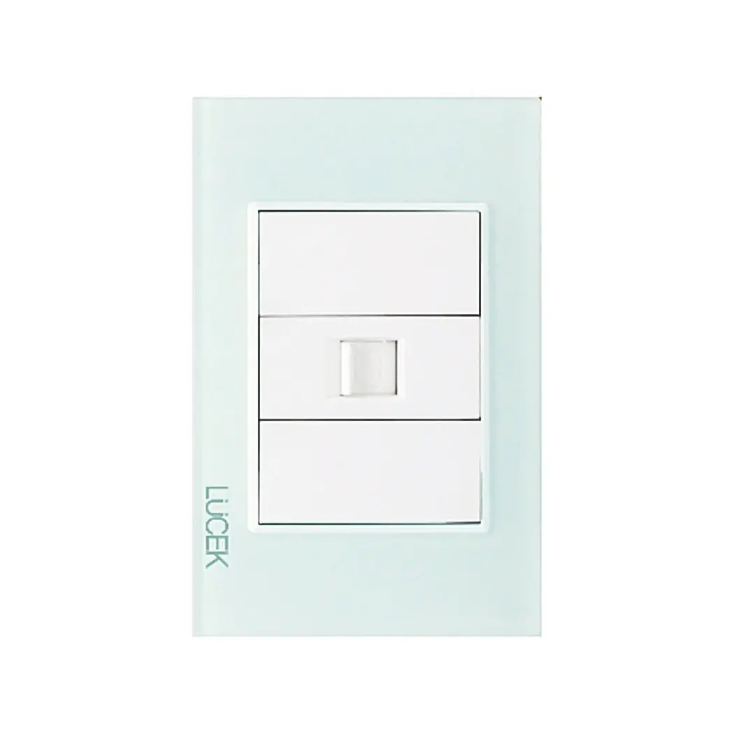 Placa Lucek Crystal Toma Telefónica Crystal/Blanco - La Nueva Eléctrica 1