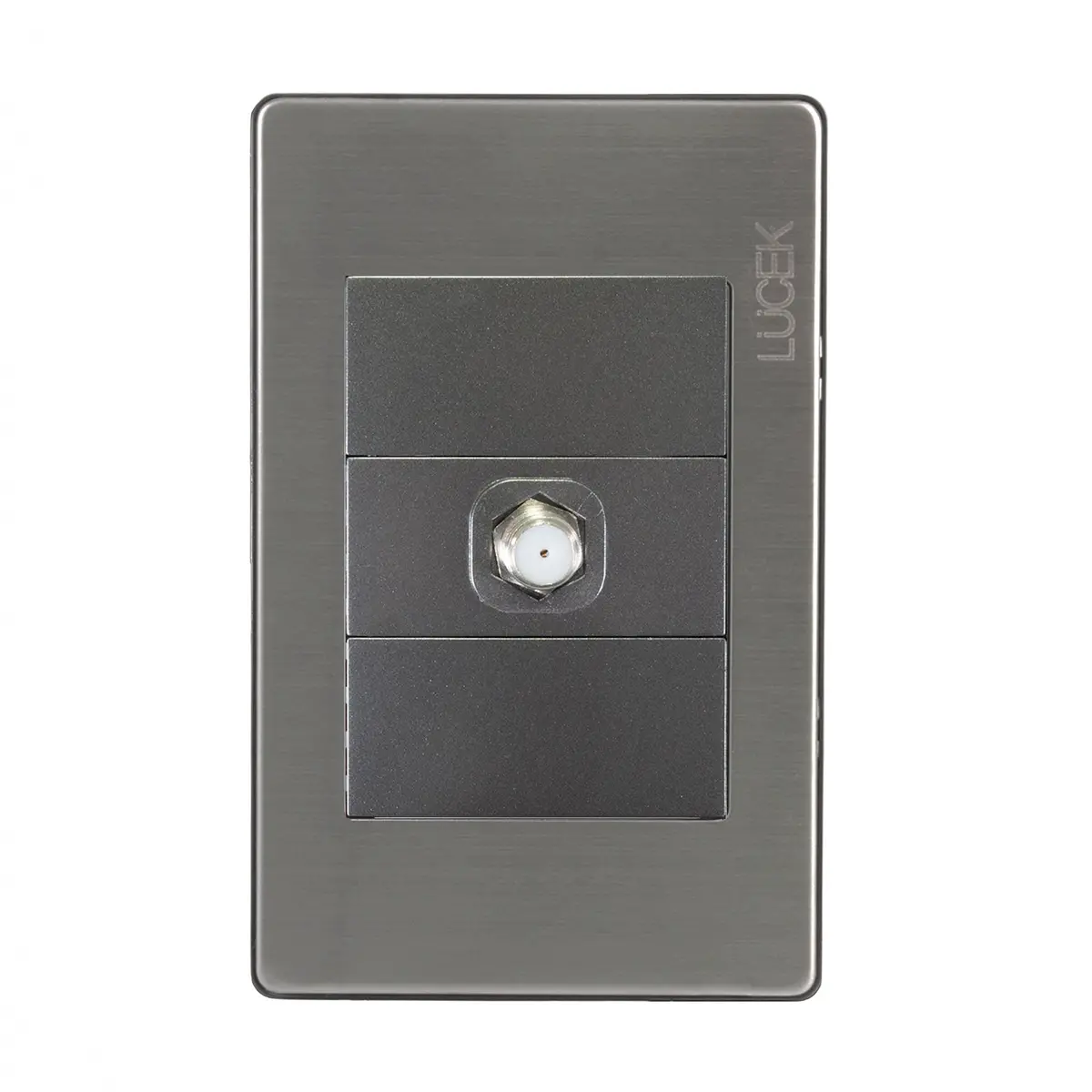 Placa Lucek Metálica Módulo Tv Anodizado - La Nueva Eléctrica 1
