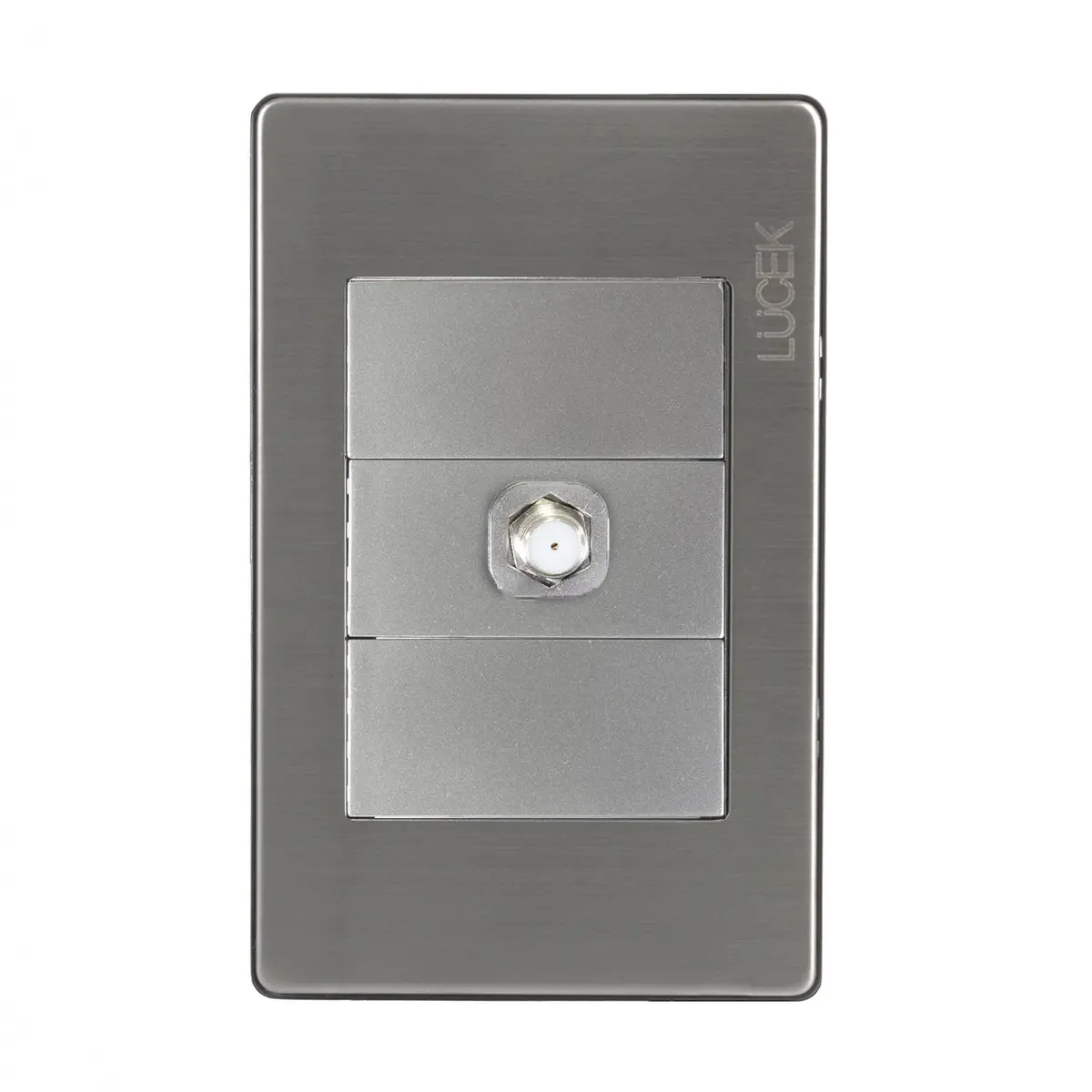 Placa Lucek Metálica Módulo Tv Plata - La Nueva Eléctrica 1