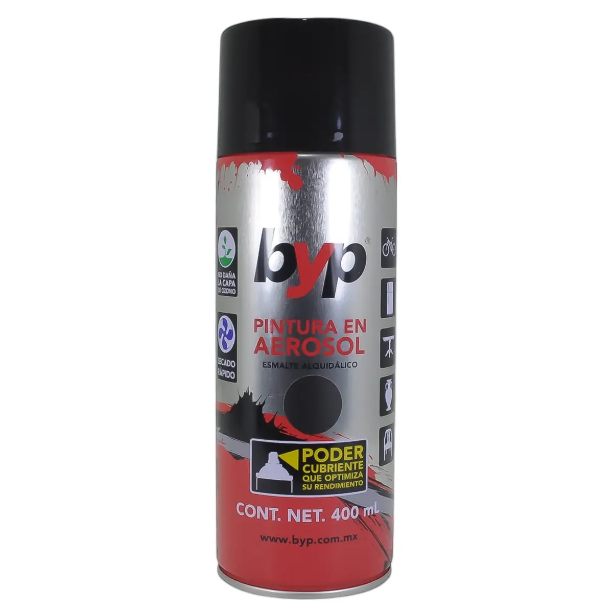 Aerosol Byp Negro Mate - La Nueva Eléctrica 1