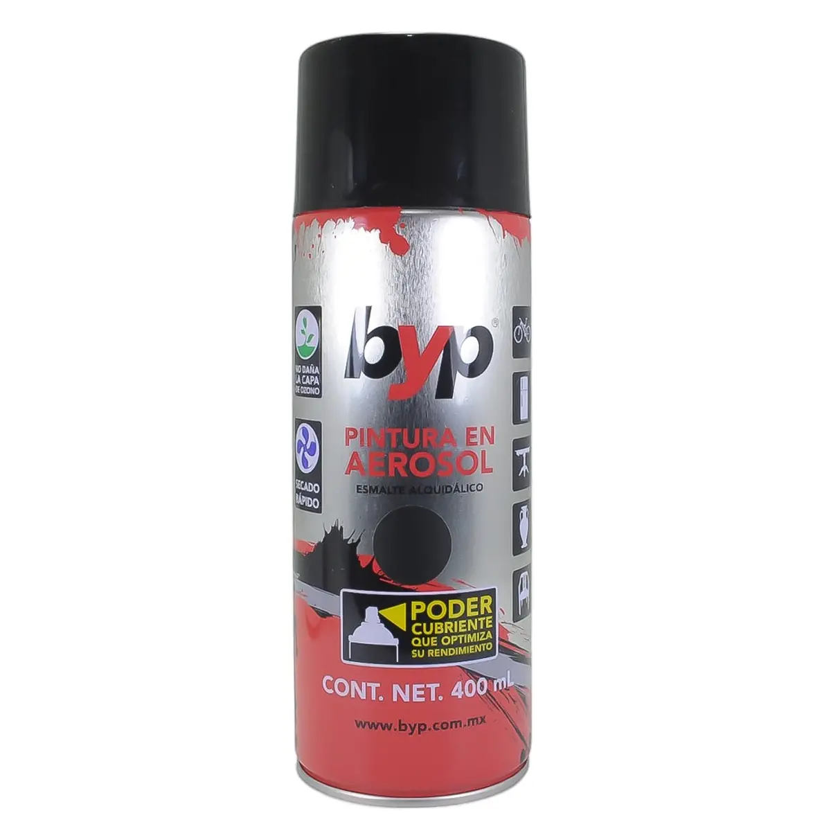 Aerosol Byp Negro Satinado - La Nueva Eléctrica 1