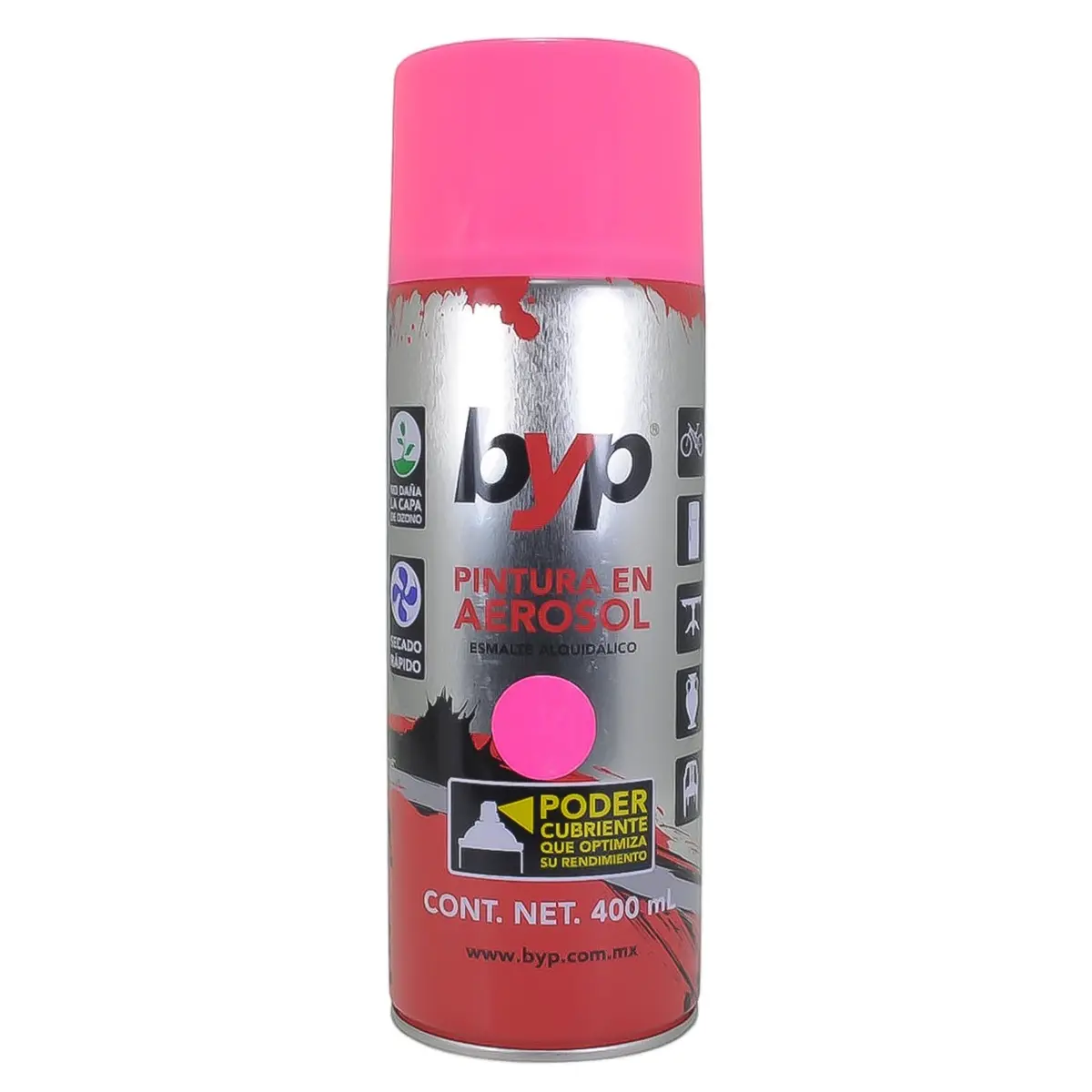 Aerosol Byp Rosa Fluorescente - La Nueva Eléctrica 1