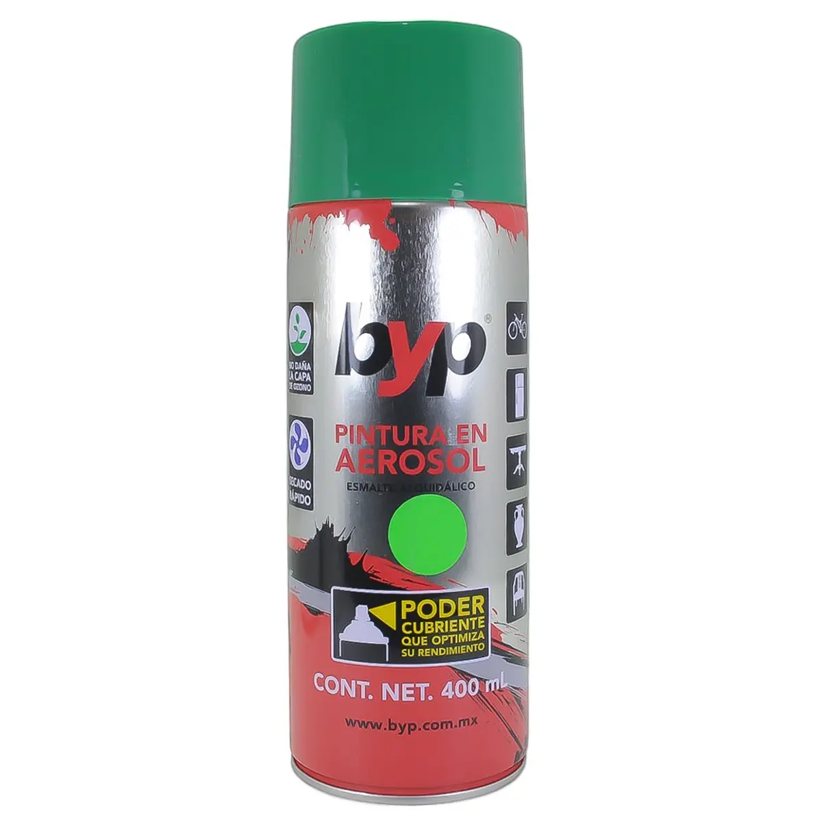 Aerosol Byp Verde Fluorescente - La Nueva Eléctrica 1