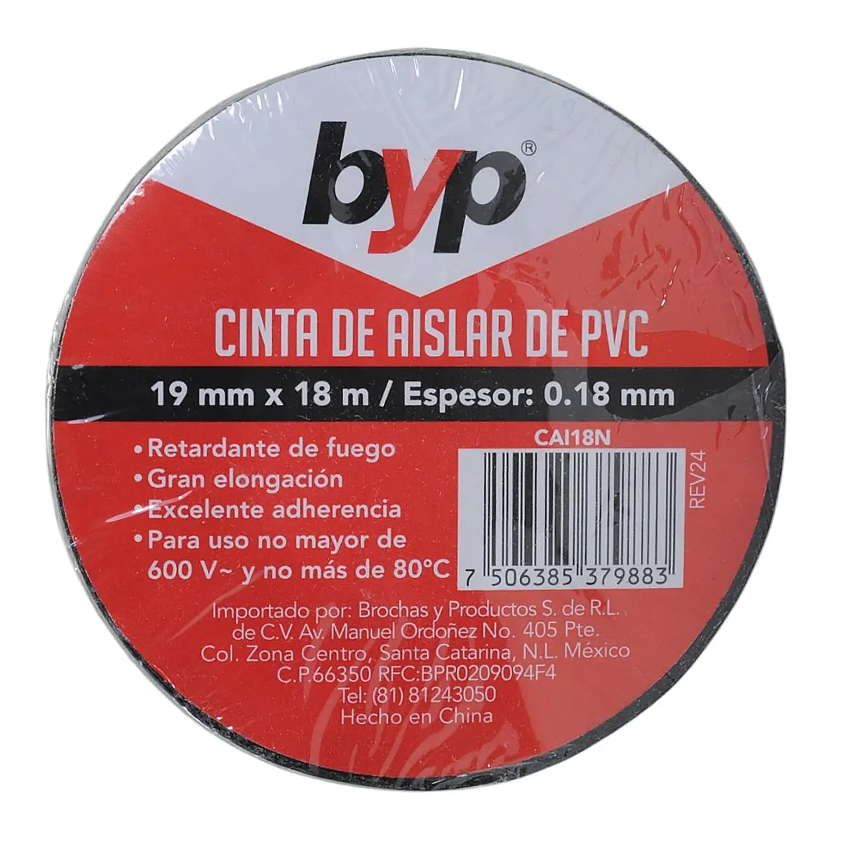 Cinta Byp De Aislar De Pvc Negra (19Mm X 150M) - La Nueva Eléctrica 1