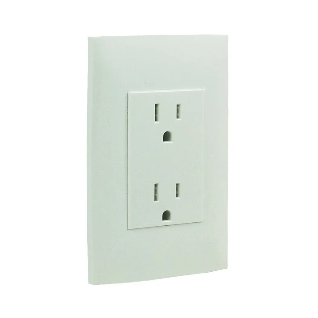 Placa Leviton Cien C/Cont. Duplex Blanco - La Nueva Eléctrica 1