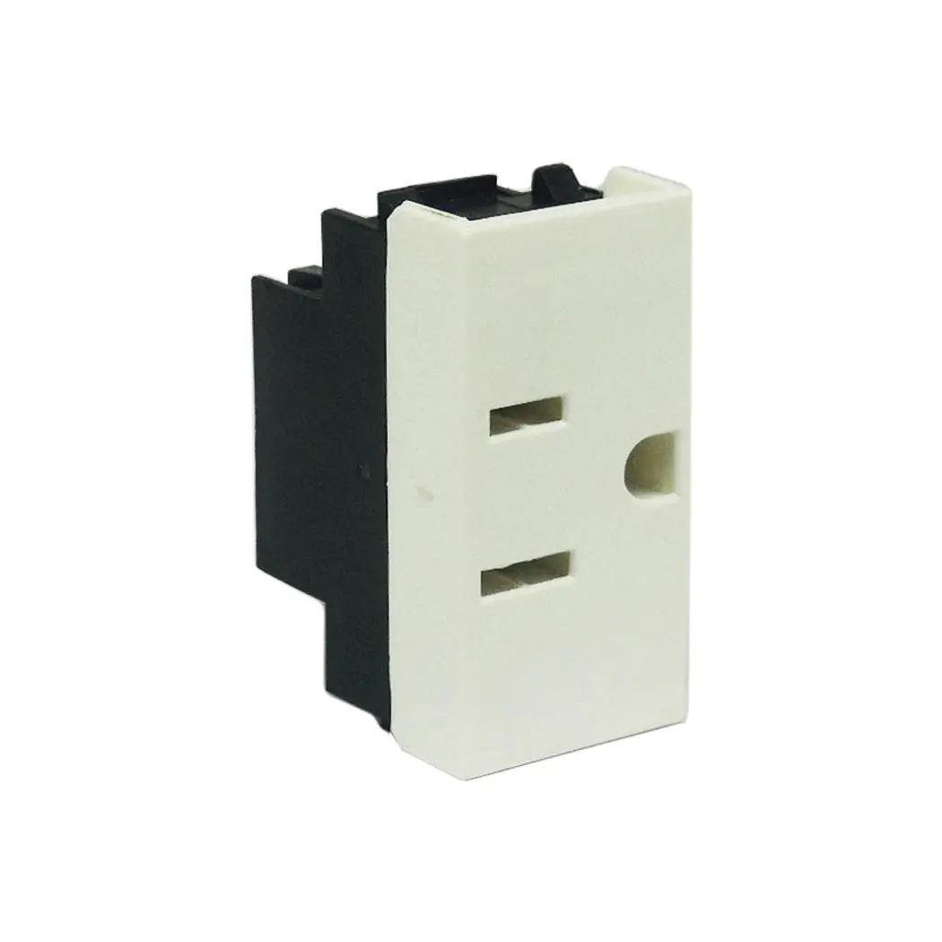 Contacto Leviton Cien Aterrizado Blanco - La Nueva Eléctrica 1