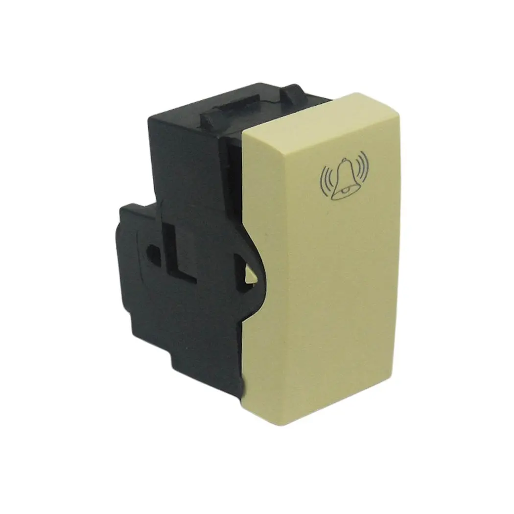 Botón Leviton Cien Para Timbre Con Símbolo Marfil - La Nueva Eléctrica 1