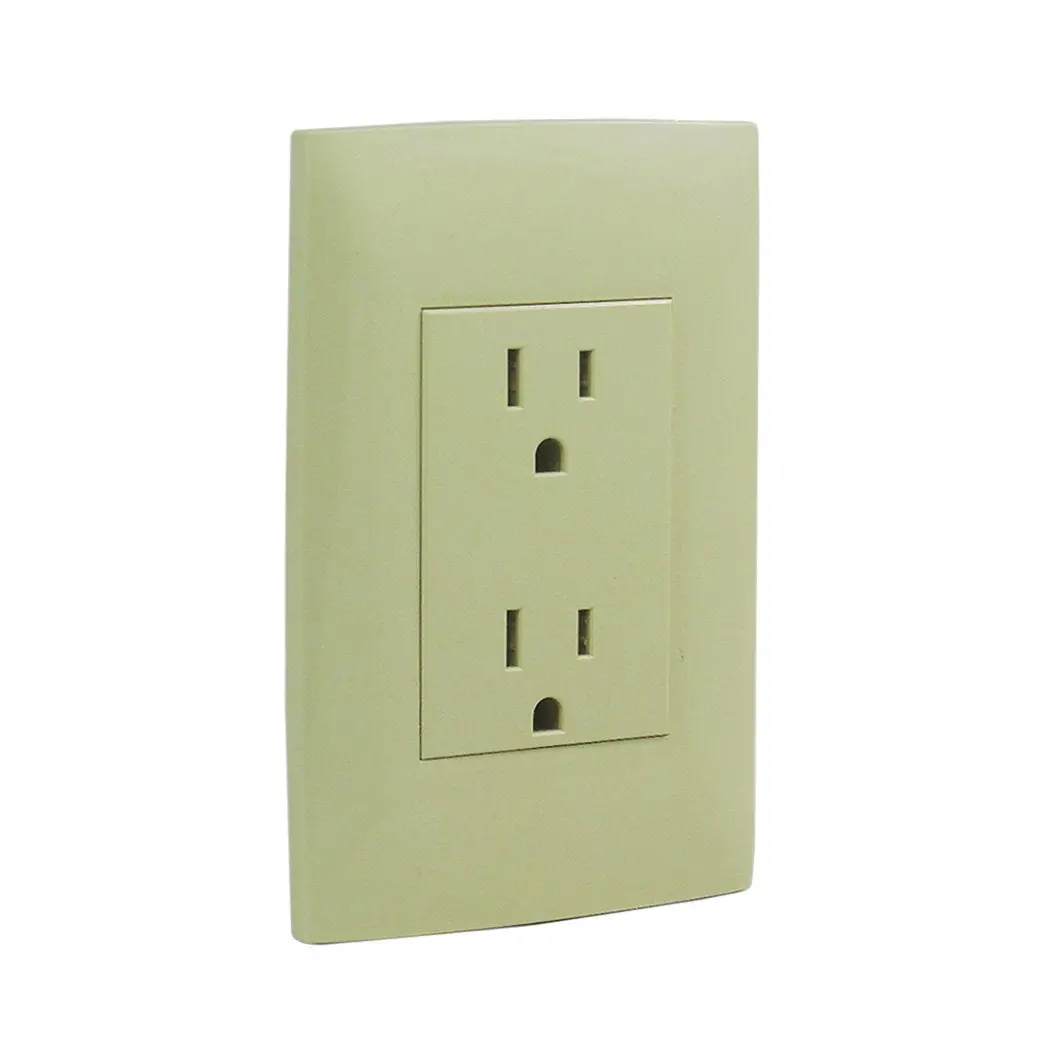Placa Leviton Cien C/Cont. Duplex Marfil - La Nueva Eléctrica 1
