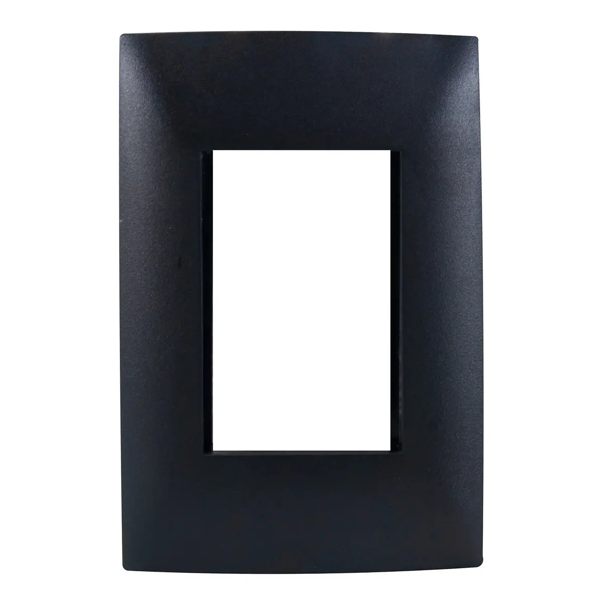 Placa Leviton Cien 3 Módulos Negro Mate - La Nueva Eléctrica 1