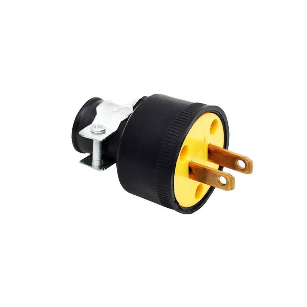 Clavija Kley Uso Rudo Amarilla Base Hule - La Nueva Eléctrica 1
