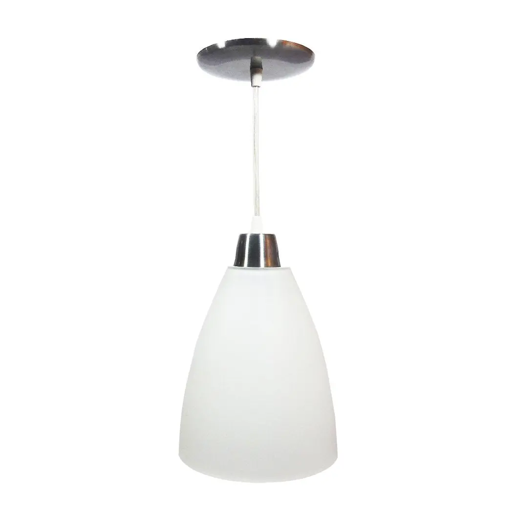 Candil Eco Liso Blanco Cónico - La Nueva Eléctrica 1