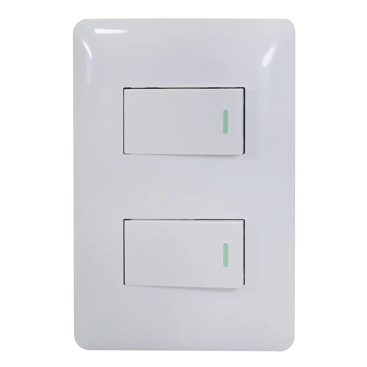 Placa Solaris Eco Con 2 Apagadores - La Nueva Eléctrica 1