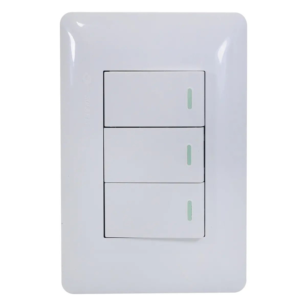 Placa Solaris Eco Con 3 Apagadores - La Nueva Eléctrica 1